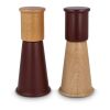 Sagaform "Gurken" Salz- und Pfeffermühle Set klein, 15 cm Dunkelrot | Gravur | auf Mühle 1 oben | 40 mm x 45 mm