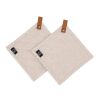 Kosta Linnewäfveri 2er-Pack Topflappen Beige | ohne Werbeanbringung