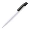 Kugelschreiber Modell Atlas Hardcolour Weiss-Schwarz | 1-farbiger Tampondruck | Clip | 30 mm x 8 mm | Nicht verfügbar