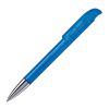 Kugelschreiber Atlas Transparent mit Metallspitze Blau Weiss-Blau Weiss | 1-farbiger Siebdruck | 270° vom Clip | 50 mm x 25 mm | Nicht verfügbar