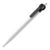Kugelschreiber Futurepoint Hardcolour Weiss-Schwarz | 1-farbiger Siebdruck | 180° vom Clip | 50 mm x 25 mm | Nicht verfügbar