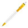 Kugelschreiber Ducal Colour hardcolour Weiss-Gelb | 1-farbiger Siebdruck | 180° vom Clip | 40 mm x 25 mm | Nicht verfügbar