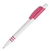 Kugelschreiber Tropic hardcolour Weiss-Rosa | 1-farbiger Siebdruck | 270° vom Clip | 40 mm x 25 mm | Nicht verfügbar