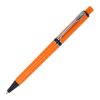 Kugelschreiber Raja Extra Orange-Schwarz | 1-farbiger Siebdruck | in Verlängerung vom Clip | 40 mm x 25 mm | Nicht verfügbar