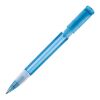 Kugelschreiber S40 Grip Transparent Blau / Weiss-Blau / Weiss | 1-farbiger Tampondruck | in Verlängerung vom Clip | 40 mm x 8 mm | Nicht verfügbar