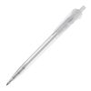 Kugelschreiber Cosmo Transparent Weiss-Weiss | 1-farbiger Siebdruck | 180° vom Clip | 50 mm x 25 mm | Nicht verfügbar