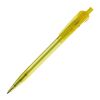 Kugelschreiber Cosmo Transparent Gelb-Gelb | 1-farbiger Siebdruck | 90° vom Clip | 50 mm x 25 mm | Nicht verfügbar
