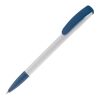 Kugelschreiber Deniro Hardcolour Weiss-Dunkelblau | 1-farbiger Siebdruck | 90° vom Clip | 45 mm x 25 mm | Nicht verfügbar