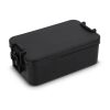 Doppelte Lunchbox mit Besteck schwarz | ohne Werbeanbringung | Nicht verfügbar | Nicht verfügbar