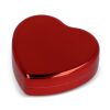 Lippenbalsam  in Flacher metallischer Herzformdose rot | ohne Werbeanbringung | Nicht verfügbar | Nicht verfügbar