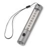 Aluminium Taschenlampe mit Magnet, 5+8 LED´s Silber