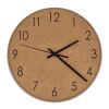 Wanduhr aus Kork Natur | ohne Werbeanbringung | Nicht verfügbar | Nicht verfügbar