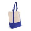 Einkaufstasche aus Baumwolle OEKO-TEX® 140g/m² 40x10x35cm Blau Weiss