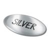 Doming Oval 40x20 mm silber | ohne Werbeanbringung | Nicht verfügbar | Nicht verfügbar | Nicht verfügbar
