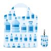 Faltbare recyceltes Polyester (rPET)-Tasche mit Hülle. Doppellagige Griffe Sublimation