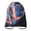 RPET-Kordelzugbeutel mit Reißverschluss und Netztasche blau | ohne Werbeanbringung | blau