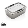 Auslaufsichere Lunchbox aus RCS recyceltem Stainless Steel silber | ohne Werbeanbringung | Nicht verfügbar | Nicht verfügbar