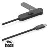 Aluvia RCS 65W-PD-Kabel mit verstellbarem Handyhalter schwarz | ohne Werbeanbringung | Nicht verfügbar | Nicht verfügbar