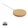 15W FSC®-Bambus Wireless Charger braun | ohne Werbeanbringung | Nicht verfügbar | Nicht verfügbar