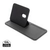 Swiss Peak 3-in-1- Wireless-Charging Desk-Tray aus RCS rPU schwarz | ohne Werbeanbringung | Nicht verfügbar | Nicht verfügbar