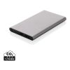 4.000mAh Type-C Powerbank aus RCS recyeltem ABS & Aluminium grau | ohne Werbeanbringung | Nicht verfügbar | Nicht verfügbar
