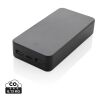 Boostcore 20.000mAh Powerbank aus RCS rec. Kunststoff schwarz | ohne Werbeanbringung | Nicht verfügbar | Nicht verfügbar