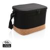 Two-Tone Kühltasche mit Korkdetails schwarz | ohne Werbeanbringung | Nicht verfügbar | Nicht verfügbar | Nicht verfügbar