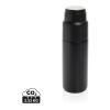 Thermocup RCS – recycelte Thermosflasche mit Becher, 500ml schwarz