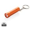 Flash Schlüsselanhänger-Taschenlampe aus RCS rec. Aluminium orange | ohne Werbeanbringung | Nicht verfügbar | Nicht verfügbar