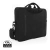 "Laluka AWARE™ 15.4"" Laptop-Tasche aus recycelter Baumwolle schwarz | ohne Werbeanbringung | Nicht verfügbar | Nicht verfügbar | Nicht verfügbar