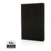 GRS-zertifiziertes rPET-A5-Notizbuch schwarz-schwarz | ohne Werbeanbringung | Nicht verfügbar | Nicht verfügbar
