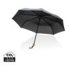20.5" Impact AWARE™ RPET 190T Pongee Bambus Mini-Schirm schwarz | ohne Werbeanbringung | Nicht verfügbar | Nicht verfügbar