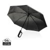Yara 21“ AWARE™ rPET Regenschirm mit Karabiner schwarz | ohne Werbeanbringung | Nicht verfügbar | Nicht verfügbar
