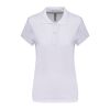 Damen Piqué Cotton Polo weiß | 2XL | ohne Werbeanbringung