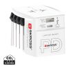 SKROSS World Travel Adapter MUV 65W PD mit USB-C-Kabel weiß | ohne Werbeanbringung | Nicht verfügbar | Nicht verfügbar