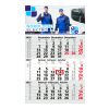 3-Monatskalender Einblatt Solid 3 EXPRESS Schrift klassisch Hellgrau | 300 × 490 mm | ohne Werbeanbringung
