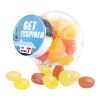 Bonbonglas mini transparent | ohne Werbeanbringung | Mini Bonbons Fruchtmix