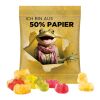 Minitüte 10 g Trolli Fruchtgummi Standardformen weiß | ohne Werbeanbringung | Trolli Premium Bärchen | Folie mit 50 % Papieranteil