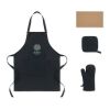 Küchen-Set recy. Baumwolle schwarz