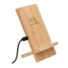 Induktive Ladestation aus Bambus Double Coil holzfarben | ohne Werbeanbringung | Nicht verfügbar | Nicht verfügbar | Nicht verfügbar