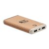 Powerbank mit Ladestation Gehäuse aus ABS beige | ohne Werbeanbringung | Nicht verfügbar | Nicht verfügbar