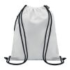 Großer Beutel mit Kordelzug RPET-Polyester weiß | ohne Werbeanbringung | Nicht verfügbar | Nicht verfügbar | Nicht verfügbar