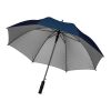 Regenschirm mit silbernen Bezug blau | ohne Werbeanbringung | Nicht verfügbar | Nicht verfügbar | Nicht verfügbar
