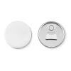 Badge magnetisch mit Kapselheber mattsilber | ohne Werbeanbringung | Nicht verfügbar | Nicht verfügbar