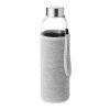 Trinkflasche Glas 500 ml mit Neopren-Schutzhülle grau | ohne Werbeanbringung | Nicht verfügbar | Nicht verfügbar | Nicht verfügbar