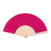 Fächer aus Holz und Polyester fuchsia | ohne Werbeanbringung | Nicht verfügbar | Nicht verfügbar