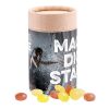 Papierdose Eco Midi 4c Euroskala | Mini Bonbons Fruchtmix