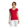 MOON DAMEN T-SHIRT 150g rot | XL | ohne Werbeanbringung | Nicht verfügbar | Nicht verfügbar | Nicht verfügbar