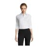 Effect Damen-Stretchbluse weiß | 3XL