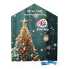 Täfelchen Adventskalender Haus ohne Werbeanbringung | 24 share Schokotäfelchen